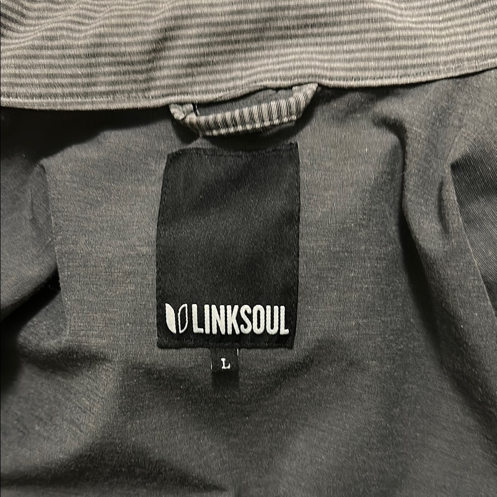 Linksoul Charcoal Striped Polo